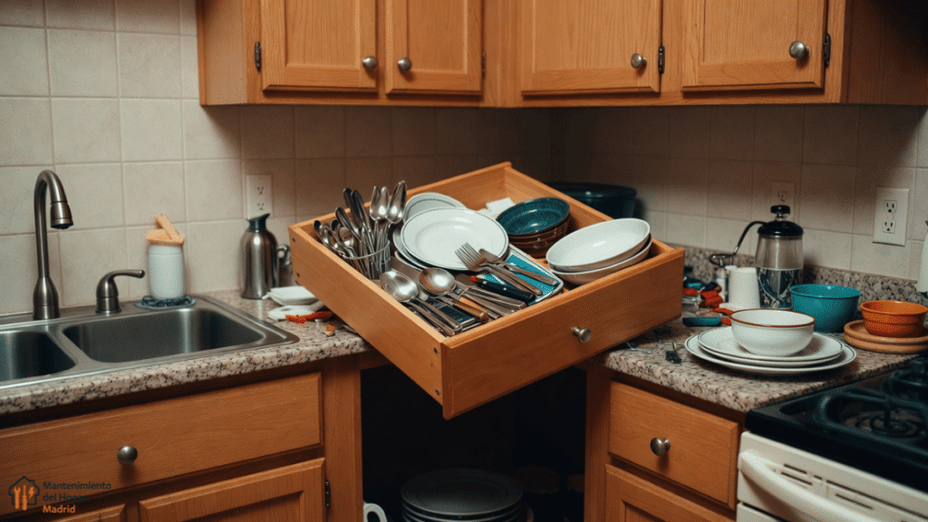 ajuste urgente cajón cocina