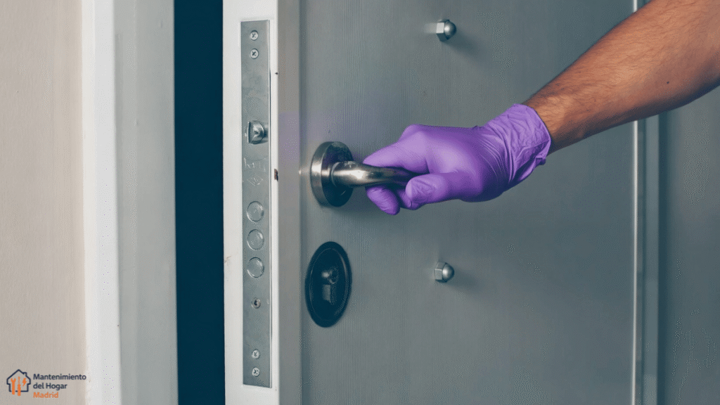 reparación urgente puerta descolgada