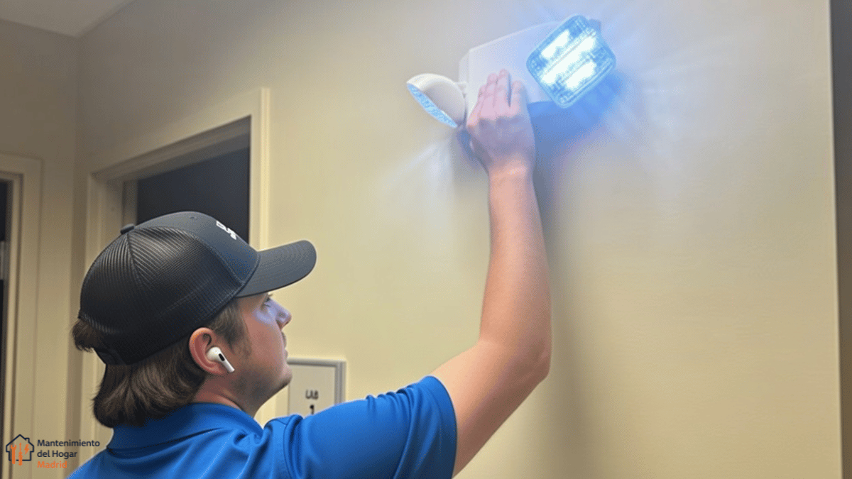 reparación urgente punto de luz